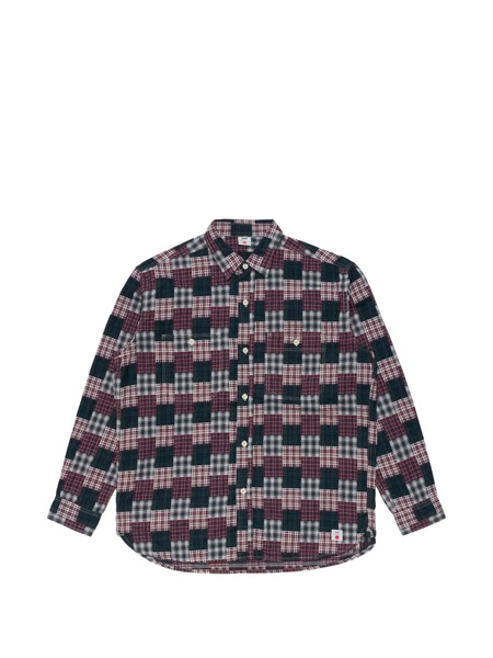  Edwin Work Patterned Button-down Cotton Shirt - Rojo 