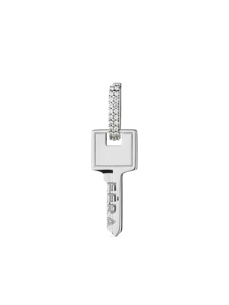  Eéra Pendiente Key Small En Oro Blanco De 18 Ct 
