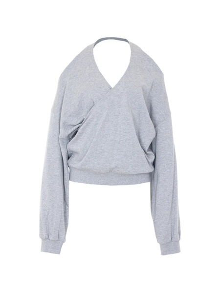  Eleh Sudadera Con Cuello En V - Gris 