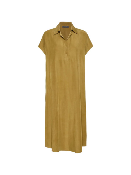  Elena Mirò Vestido Midi Con Botones - Marrón 