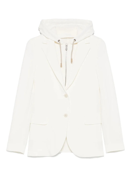  Eleventy Blazer Con Capucha - Blanco 
