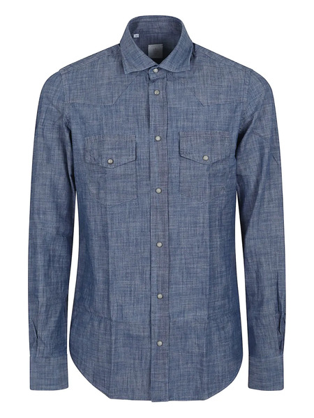  Eleventy Camisa De Algodón - Azul 