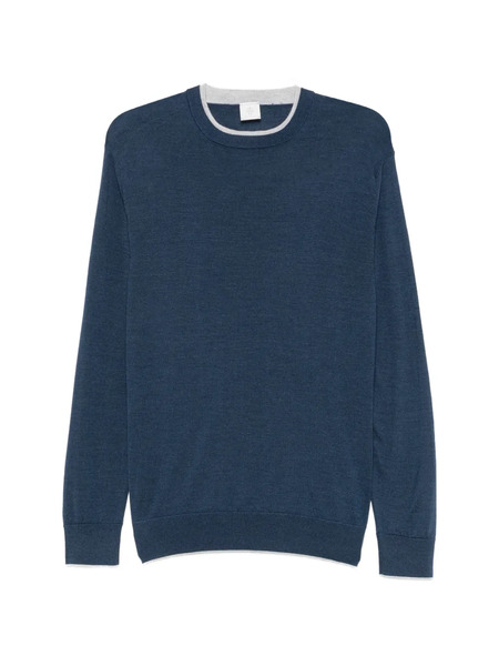  Eleventy Jersey Con Ribete En Contraste - Azul 
