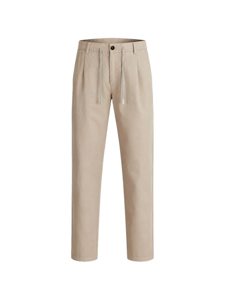 Eleventy Pleated Drawstring Trousers - Neutro 