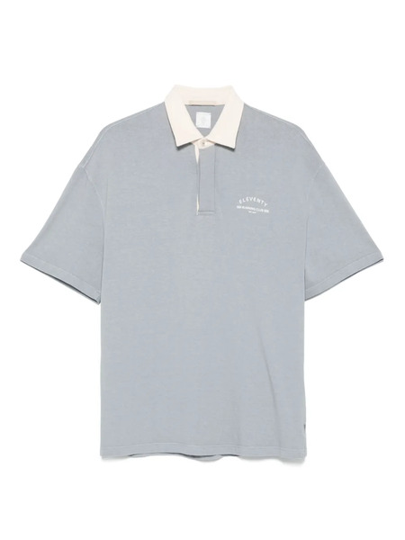  Eleventy Polo Con Estampado Running Club - Azul 