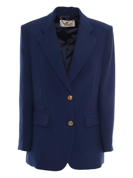  Elisabetta Franchi Blazer Con Cierre De Botón - Azul 