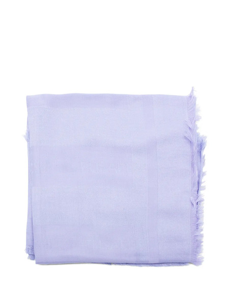  Elisabetta Franchi Bufanda Con Flecos - Morado 