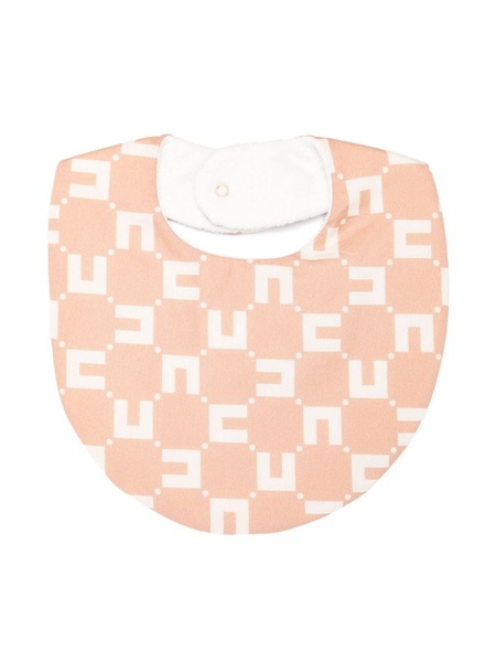  Elisabetta Franchi La Mia Bambina Babero Con Logo En Jacquard - Rosa 