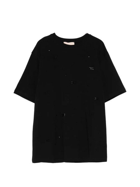  Elisabetta Franchi La Mia Bambina Camiseta Con Detalle Calado - Negro 