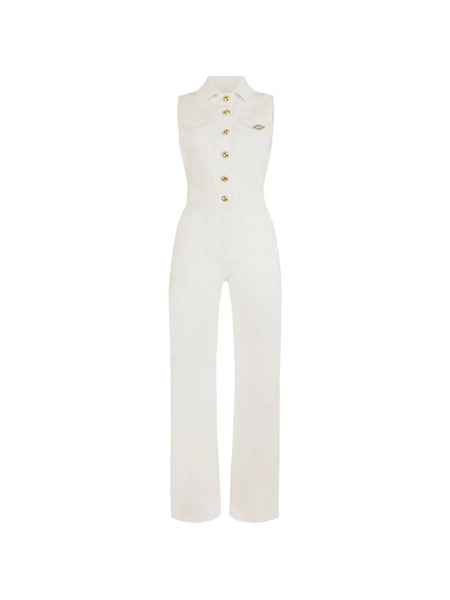  Elisabetta Franchi Mono Vaquero Con Logo - Neutro 