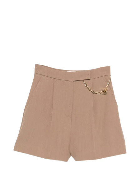  Elisabetta Franchi Pantalones Cortos Con Detalle De Cadena - Neutro 