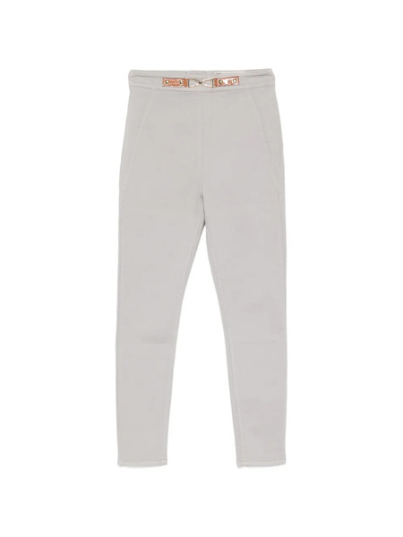  Elisabetta Franchi Vaqueros Con Cinturón - Gris 