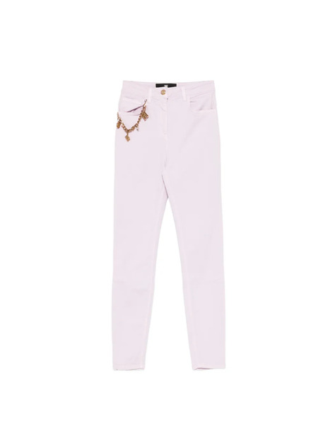  Elisabetta Franchi Vaqueros Con Detalle De Charm - Morado 