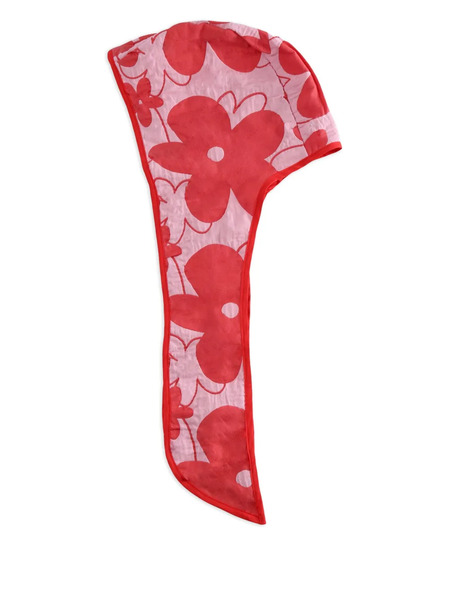  Elise Floral-print Snood - Rojo 
