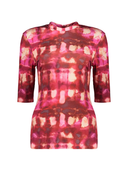  Ellery Top Con Estampado Abstracto - Rojo 