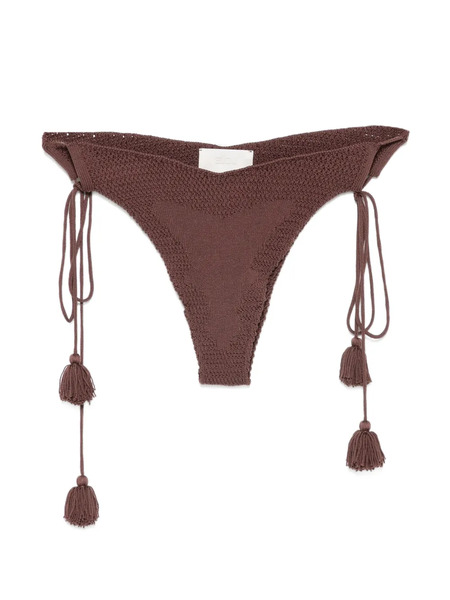  Elou Bragas De Bikini Alba De Ganchillo - Marrón 