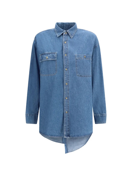  E.l.v Denim Camisa Vaquera Con Bolsillo - Azul 