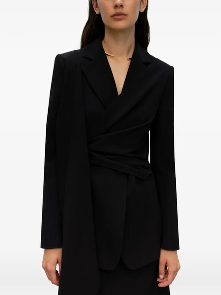  Ely Ely Blazer Drapeado - Negro 