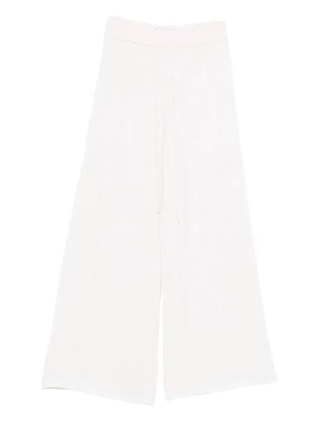  Ely Ely Pantalones Stella Con Cordones - Blanco 