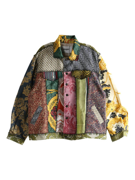  Emergency Room Chaqueta Con Diseño Patchwork - Verde 