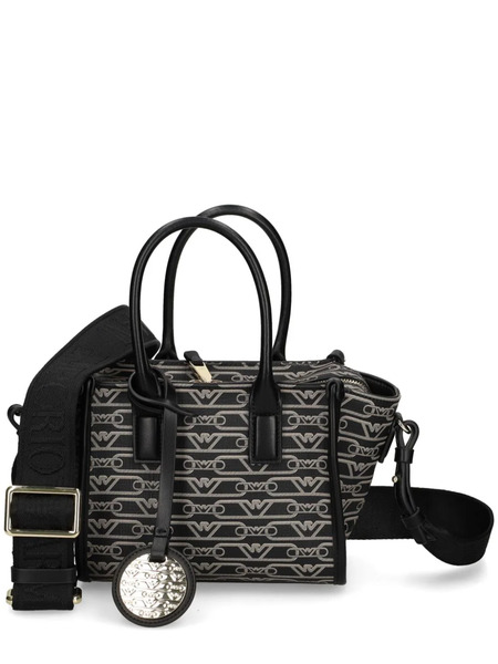  Emporio Armani Bolso Mini Con Monograma - Negro 