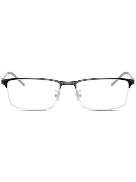  Emporio Armani Gafas Con Montura Rectangular - Negro 