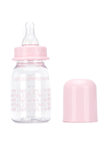  Emporio Armani Kids Biberón Con Motivo Del Logo - Rosa 