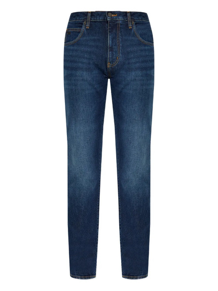  Emporio Armani Vaqueros Con Motivo Del Logo - Azul 