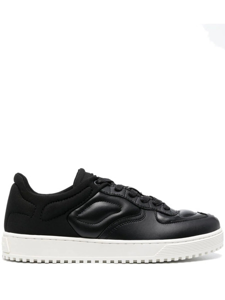  Emporio Armani Zapatillas Acolchadas Con Cordones - Negro 
