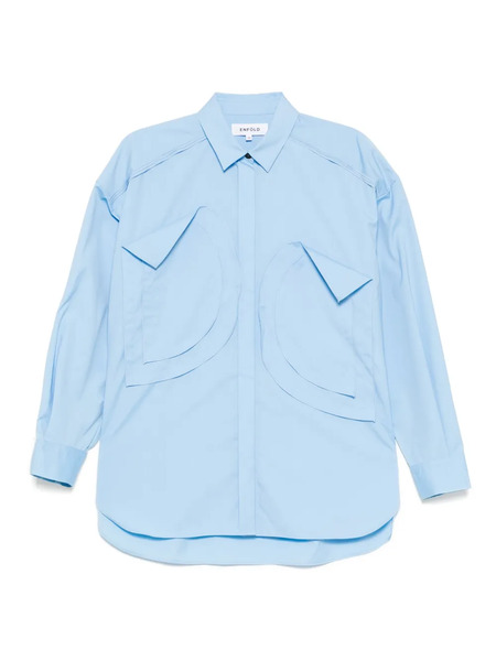  Enföld Camisa Con Apliques - Azul 