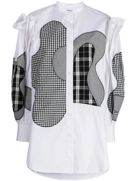  Enföld Camisa Con Diseño Patchwork - Blanco 