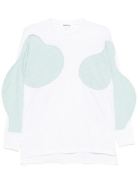  Enföld Camiseta Con Diseño Patchwork - Blanco 