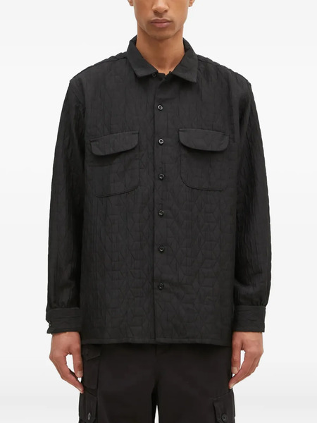  Engineered Garments Camisa Acolchada Con Bolsillo - Negro 