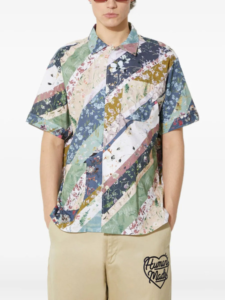  Engineered Garments Camisa Con Diseño Patchwork - Verde 