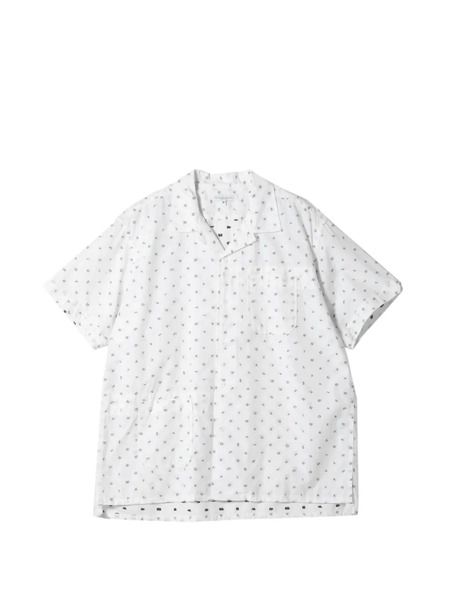  Engineered Garments Camisa Estampada Con Bolsillo - Blanco 