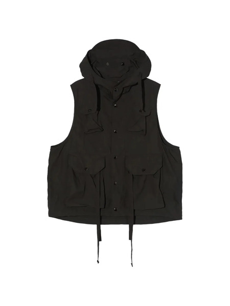  Engineered Garments Chaleco Estilo Militar Con Capucha - Negro 