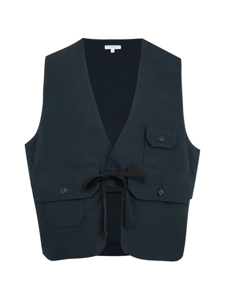  Engineered Garments Chaleco Fowl Con Cierre De Lazo - Azul 