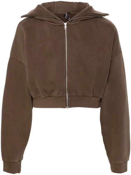  Entire Studios Sudadera Corta Con Capucha - Marrón 