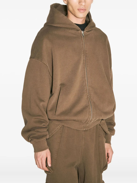  Entire Studios Sudadera De Algodón Con Cremallera Y Capucha - Marrón 