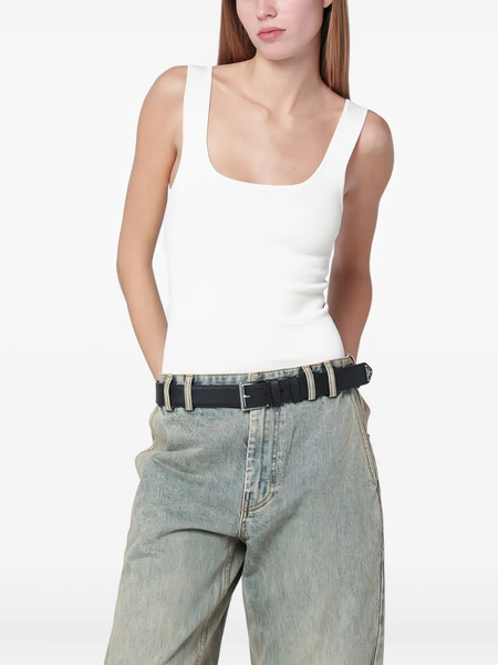  Entire Studios Top Con Cuello Cuadrado - Blanco 
