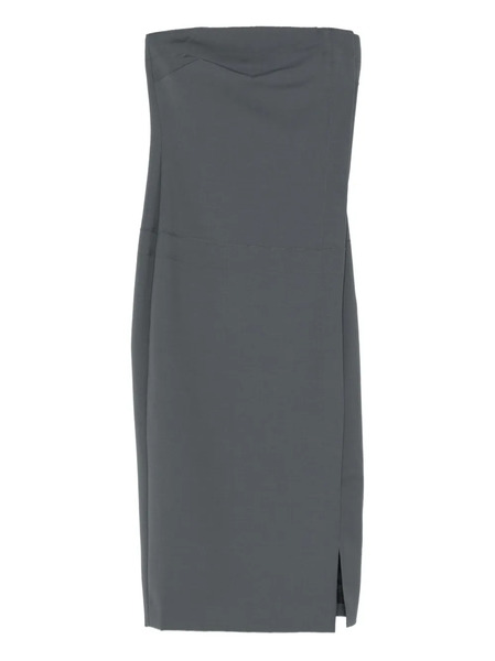  Entire Studios Vestido Midi Palabra De Honor - Gris 