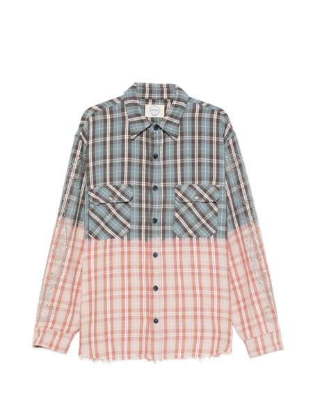  Ercole Studio Sobrecamisa Estampada - Azul 