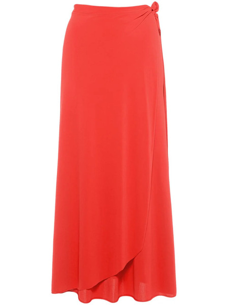 Eres Falda Midi Julieta Drapeada - Rojo 