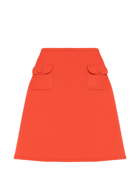  Eres Minifalda Con Botones - Naranja 