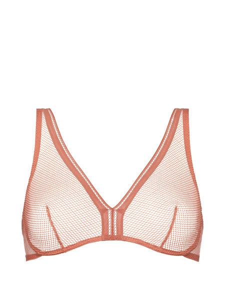  Eres Sujetador Triangular De Malla Con Aros - Rosa 
