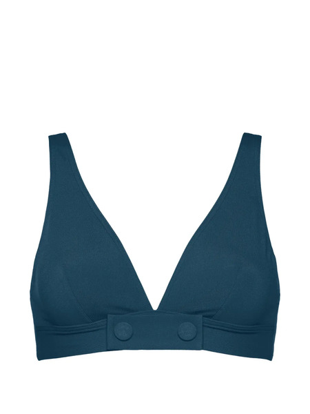  Eres Top De Bikini Con Cuello En V - Azul 