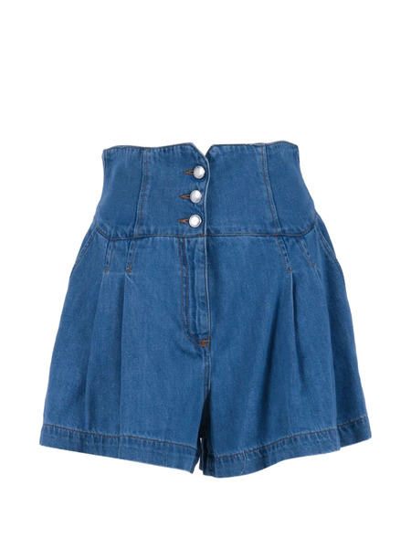  Ermanno Scervino Bermudas Con Bolsillo De Parche - Azul 