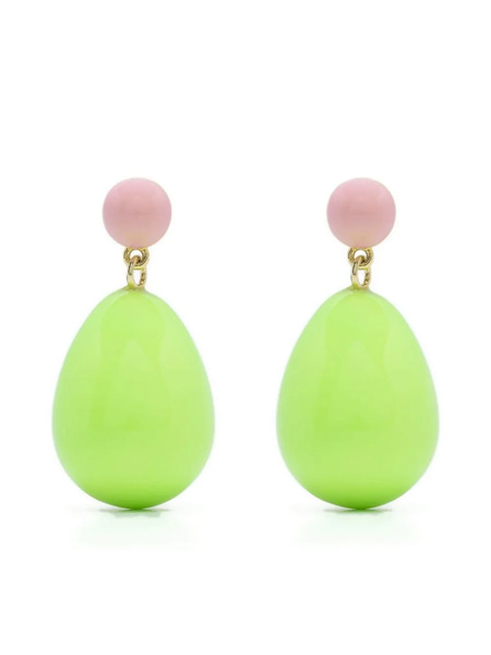  Eshvi Pendientes Con Colgante - Verde 