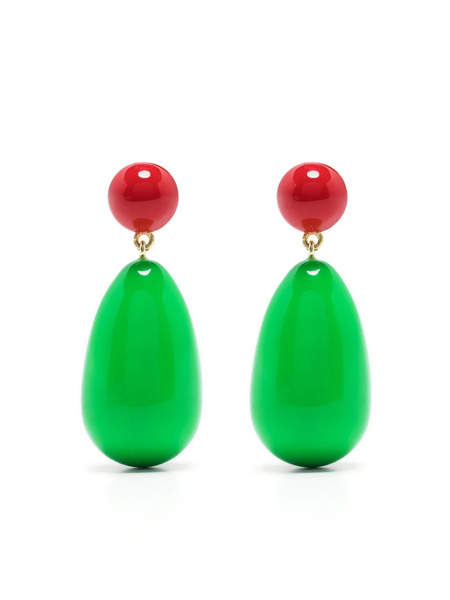  Eshvi Pendientes Largos - Verde 
