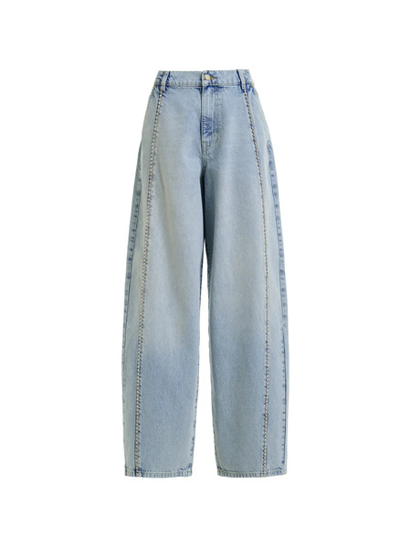  Essentiel Antwerp Vaqueros Con Apliques De Strass - Azul 
